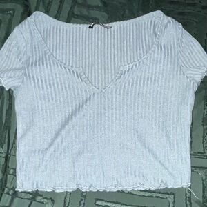 Seafoam green crop top